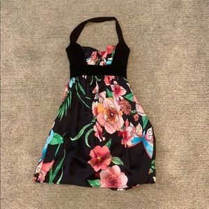 Bebe Silky Floral Dress